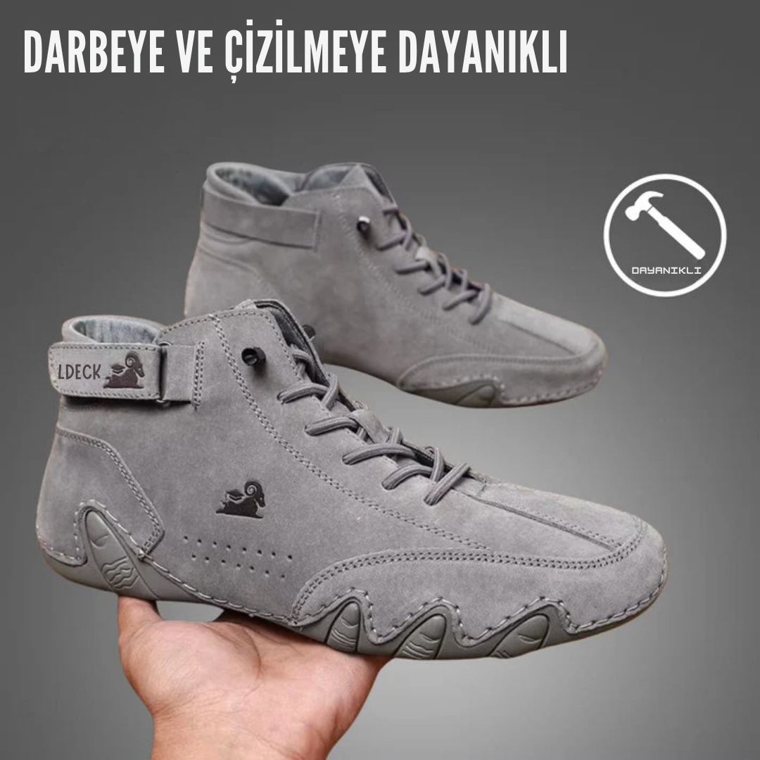 Deri Su Geçirmez Nefes Alabilen Ortopedik Ayakkabı